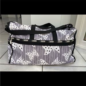 Lesportsac butterfly travel duffle